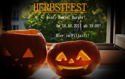 Einladung zum Herbstfest in Pillnitz 2011 des Fachschaftsrates Landbau/Landespflege