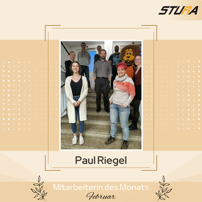 Mitarbeiter des Monats Februar 2022 Paul Riegel