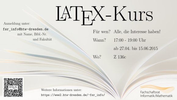 Datenkultur empfiehlt: LaTeX-Kurs im SoSe 2015
