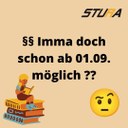 Ist die Immatrikulation nun doch schon zum 1. September möglich?