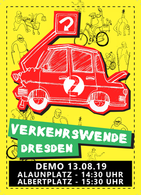 Flyer Verkehrswende Demo August 2019