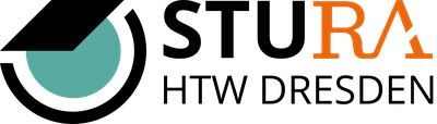 Logo, mit Schriftzug "HTW Dresden", bunt (.png)
