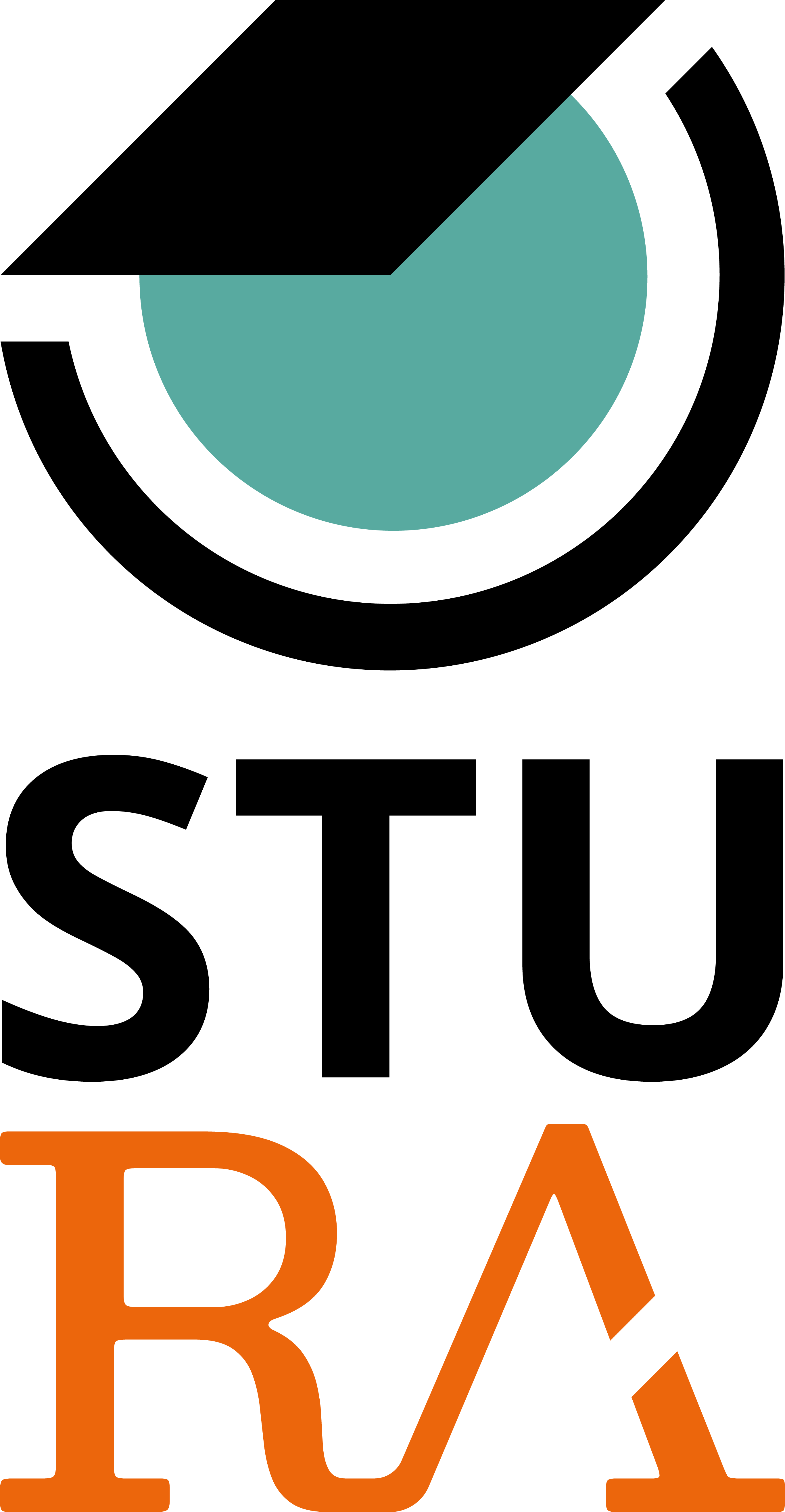 Logo des StuRa HTW Dresden, Bild- und Wortmarke in vertikaler Ausrichtung, 2731x5256 px