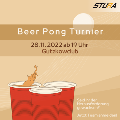 Beer Pong Turnier WiSe 2022/23