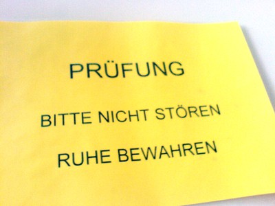 Prüfung bitte nicht stören Foto by Dennis Wegner