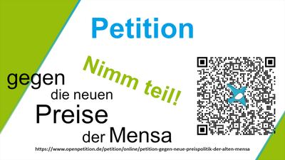 Petition gegen neue Preise der Mensa 2020