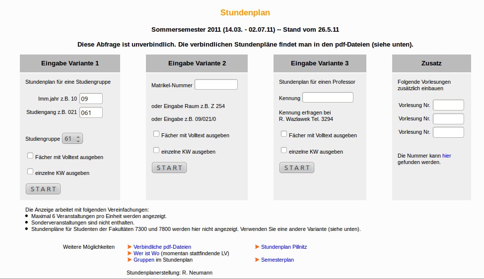 Stundenplan