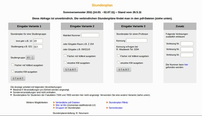 Stundenplan