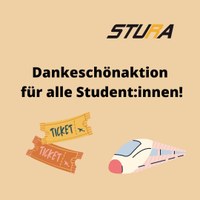 Dankeschön-Aktion für das Semesterticket läuft noch bis zum 30.09.21!