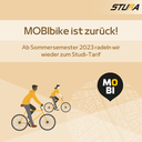 MOBIbike is back! - Ab SoSe 2023 wird wieder günstig geradelt