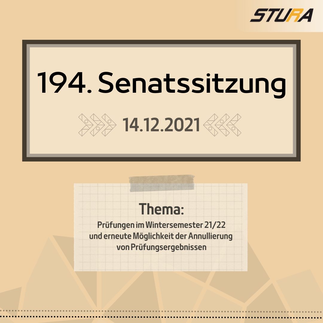 Nachteilsausgleiche auch im WiSe 21/22? Senatssitzung am 14.12.21!